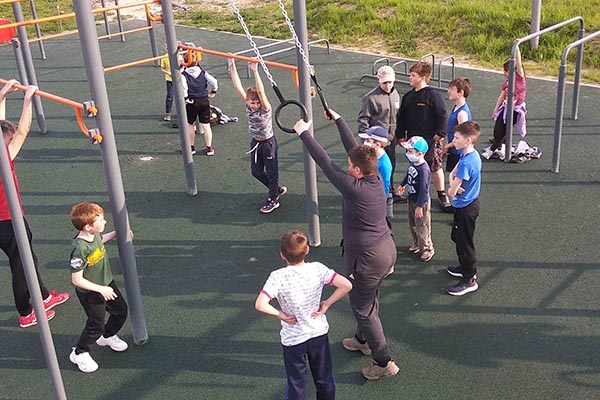 Дзержинск. Спортивные площадки разработанные и построенные Молодёжной федерацией Воркаута
